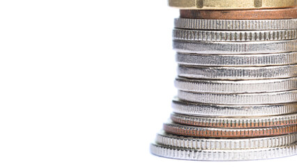 Stacked Coins Close-up  © VaCity