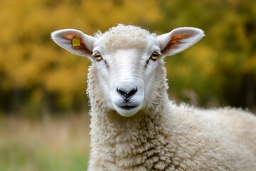 Fototapeta premium view of herds and grasslands reflects steady tie between glad lambs rich meadows and vital task they serve in crops and country life 