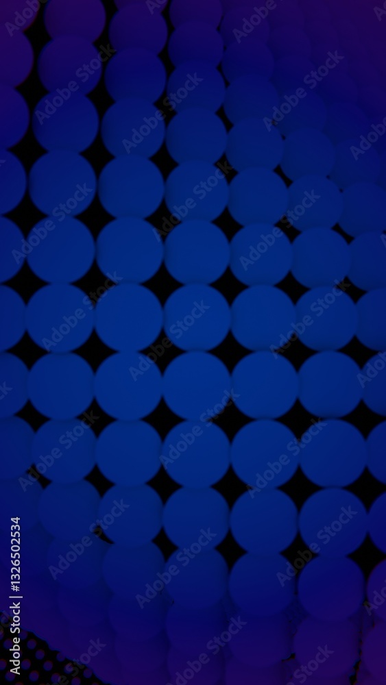 Leinwandbilder wavy dot pattern in deep blue tones on a dark background, creating an abstract, futuristic design wi