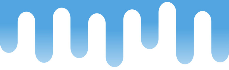 Abstract blue wave graphic with alternating peaks and valleys, creating a smooth and flowing design against a lighter background.