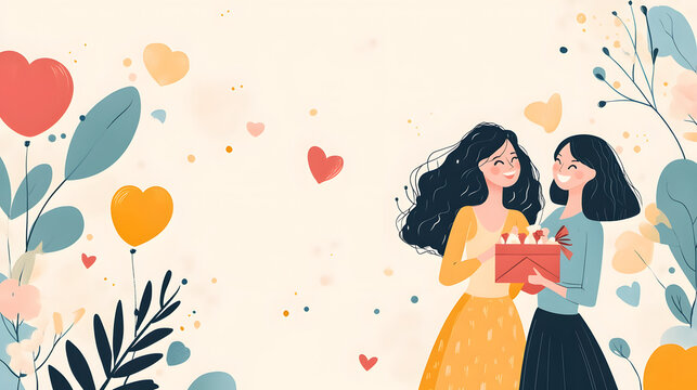 Lesbian couple romantic surprise getaway - LGBTQ travel concept