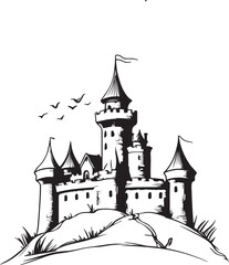 Obraz premium castle on the hill