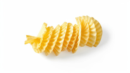 potato chips isolated on white