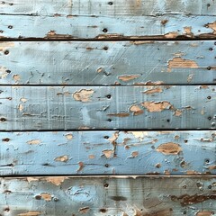 Fototapeta premium Old blue wooden planks texture, Shabby chic blue wooden texture, Cracked woods