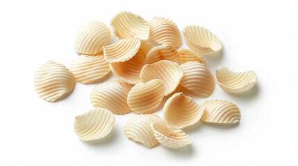 potato chips isolated on white
