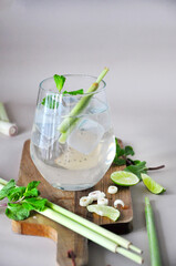 Healthy Drink Fresh Lemongrass Drink with Fresh Ingredient
