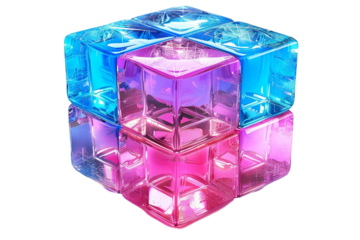 UV 3D Render Icon Isolated on Transparent Background