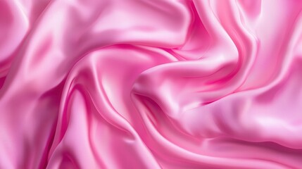 Obraz premium Soft and Smooth Pink Satin Fabric Texture for Background Design