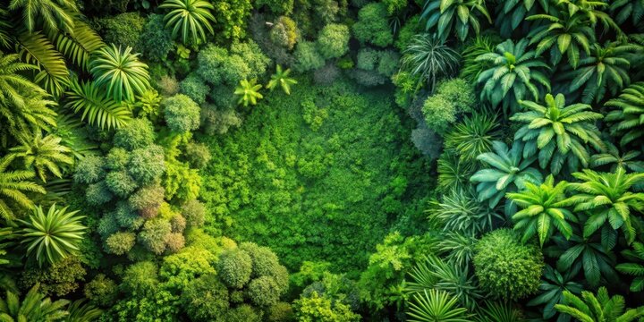 Overgrown foliage in a lush green environment from top perspective, plant, plants,  plant, plants, vegetation