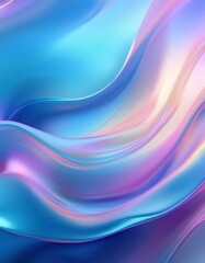 Fototapeta premium Iridescent neon background, holographic abstract soft colors backdrop