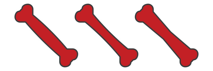 Dog bone icon vector art