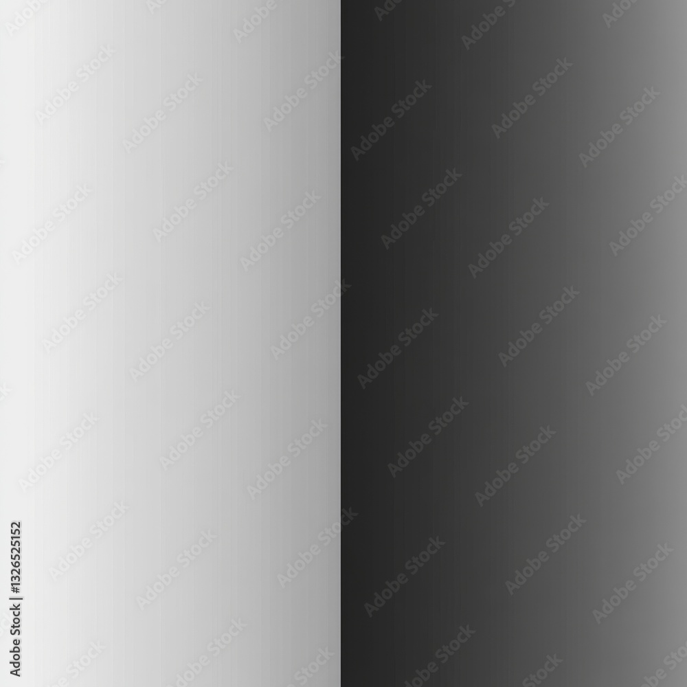 Aufkleber sharp contrast: vertical gradient split between light gray and dark gray tones creates a modern aest