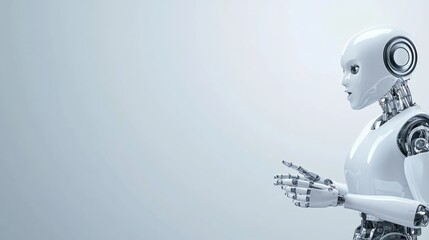 Futuristic female robot, AI humanoid, technology, artificial intelligence, science fiction, cyborg, digital, innovation, robotic, automation, 