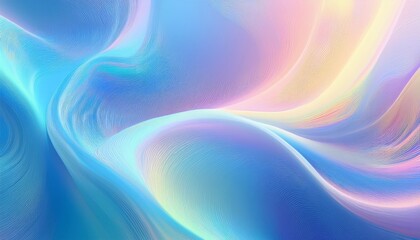 Obraz premium Iridescent neon background, holographic abstract soft colors backdrop