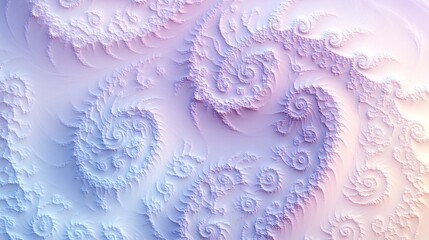 Soft gradient spirals in lilac and icy blue plain background