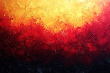 Fototapeta premium Warm gradient abstract background with golden yellow to deep red transition and soft grainy texture