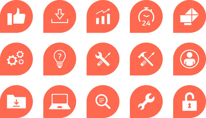 비즈니스 아이콘 벡터 일러스트 디자인