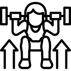 Weightlifting icon