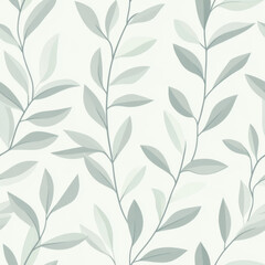 elegant leafy design, subtle, minimalist