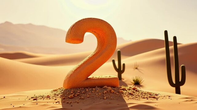 Sand Number Two in Desert Landscape