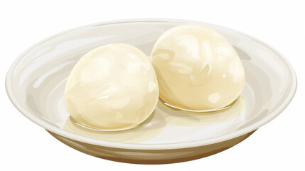 boiled egg isolated on white