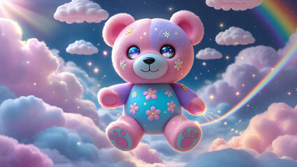 teddy bear in the sky