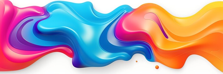 Obraz premium Dynamic Paint Swirl: An artistic display of flowing paint, showcasing a vibrant array of colors in a fluid, abstract composition.