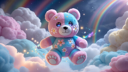 teddy bear in the clouds