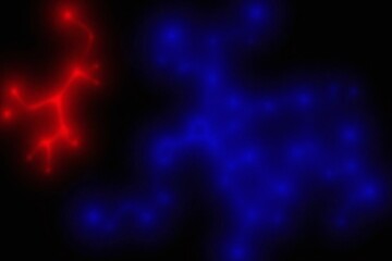 Fototapeta premium red and blue abstract background with a black background