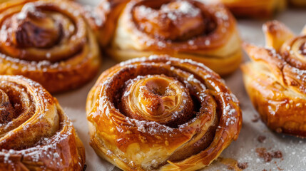 Fototapeta premium cinnamon roll pastry