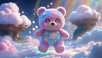 teddy bear in the clouds
