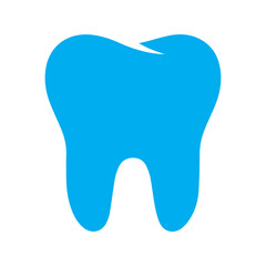 Tooth blue icon