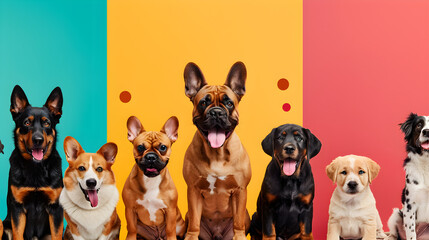 Expressive Display of Top 10 Popular Dog Breeds Ranked by Popularity