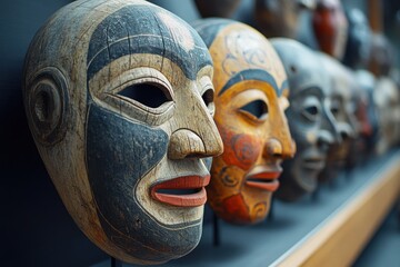 Discovering the artistry of wooden carved masks from diverse cultures, revealing the beauty of traditional craftsmanship
