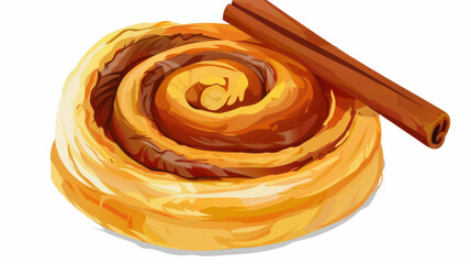 Fototapeta premium cinnamon roll pastry