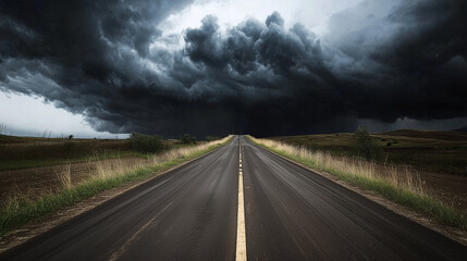Fototapeta premium the road to storm
