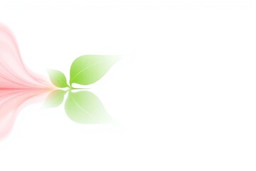 Obraz premium plant with green leaves on a white background