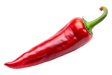 red hot chili pepper isolated on transparent background
