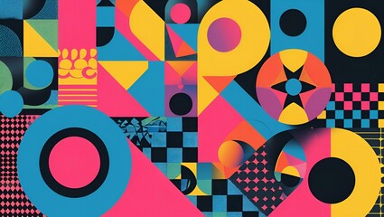 Geometric Abstract Collage