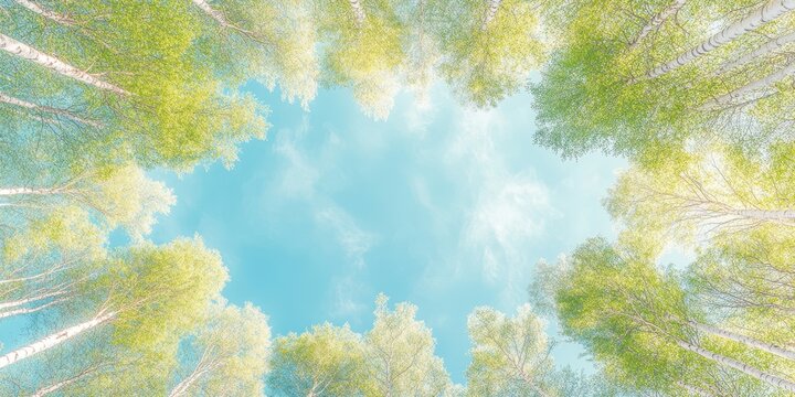 Forest canopy banner