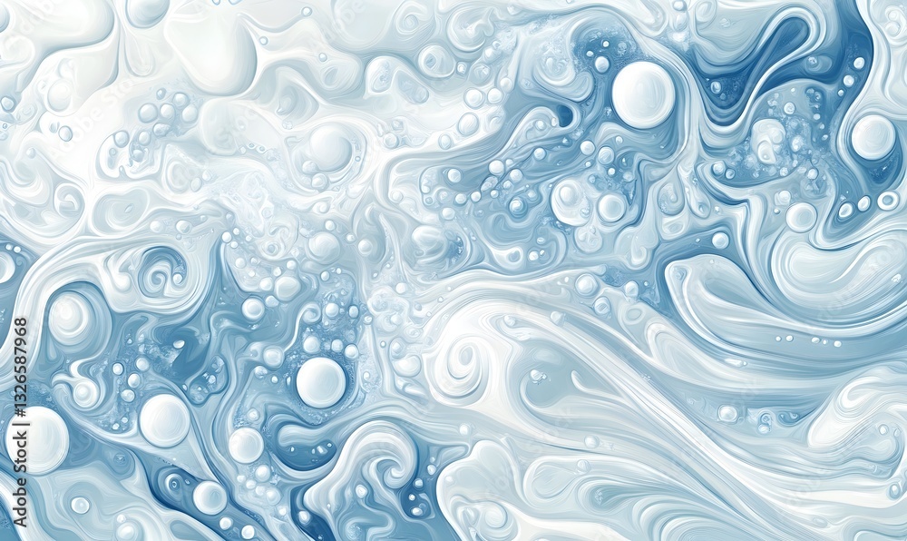Wall mural abstract fluid dynamics: an abstract artwork showcasing fluid dynamics with swirling patterns and sh