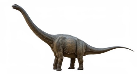 Obraz premium Brachiosaurus Dinosaur : Prehistoric Giant - Majestic Brachiosaurus, prehistoric giant, long neck, gentle giant, herbivore, extinct reptile