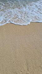 waves on sand