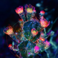 AbstractArt Abstract Image Perspective Flowers Neon