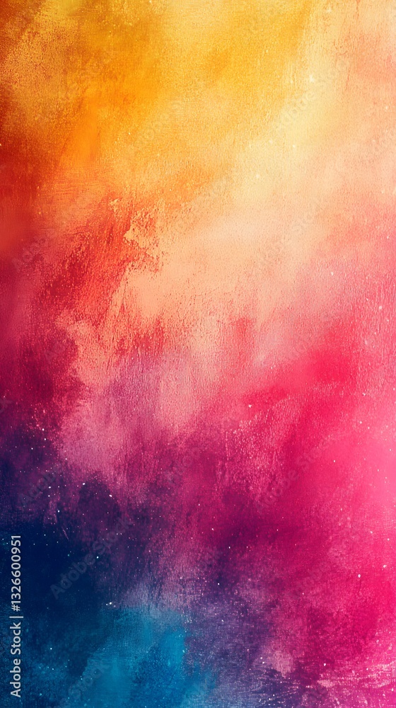 Poster colorful abstract background blending warm and cool tones with sparkling texture