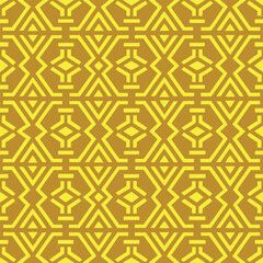 seamless golden pattern with geometric shapes kumiko japaness