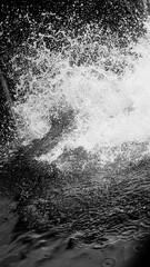 water drops on black background