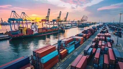 Naklejka premium Trade Surplus: Unveiling the Secrets of Favorable Balance of Trade