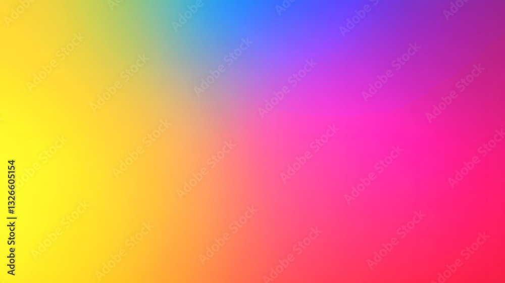 Leinwandbilder Vibrant rainbow gradient creating smooth transition between colors