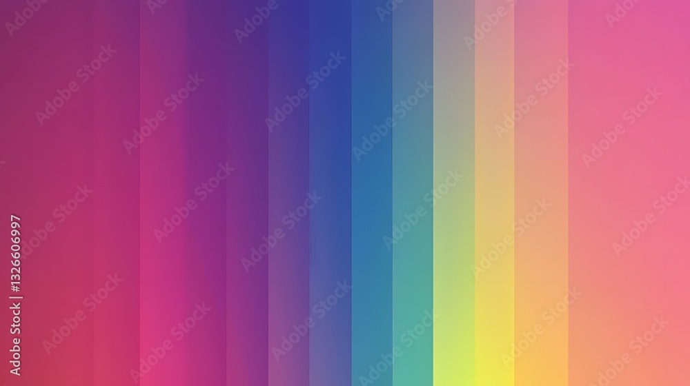 Aufkleber Colorful gradient background creating vertical stripes with blurred effect